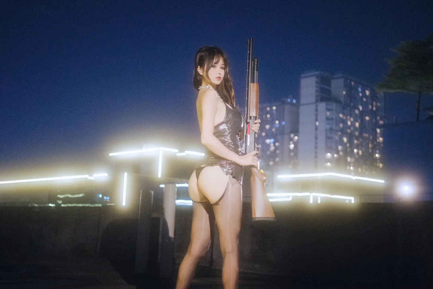 Tina很妖孽呀 - No.037 夜色连衣裙 [37P-110MB] tg@simisebaisi 【丝足阁】007.webp